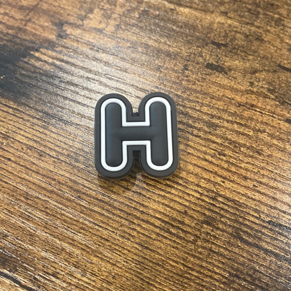 3/$9 Letter H CROCS Charm Accessory